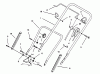 Toro 20431 - Lawnmower, 1993 (39000001-39999999) Listas de piezas de repuesto y dibujos HANDLE ASSEMBLY