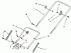 Toro 20433 - Lawnmower, 1993 (39000001-39999999) Listas de piezas de repuesto y dibujos HANDLE ASSEMBLY
