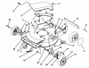 Toro 20435 - 21" Recycler II Super Pro, 1994 (49000001-49999999) Listas de piezas de repuesto y dibujos HOUSING ASSEMBLY