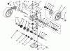 Toro 20436WF - 21" Recycler II Super Pro, 1993 (39000001-39999999) Listas de piezas de repuesto y dibujos GEAR CASE ASSEMBLY