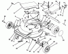 Toro 20437 - 21" Recycler II Super Pro, 1993 (39000001-39999999) Listas de piezas de repuesto y dibujos HOUSING ASSEMBLY