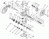 Toro 20438 - 21" Recycler II Super Pro, 1994 (49000001-49999999) Listas de piezas de repuesto y dibujos GEAR CASE ASSEMBLY