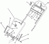 Toro 20438 - Lawnmower, 1993 (39000001-39999999) Listas de piezas de repuesto y dibujos HANDLE ASSEMBLY