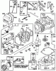 Toro 20438WF - Lawnmower, 1993 (39000001-39999999) Listas de piezas de repuesto y dibujos ENGINE GTS-150 #1