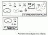 Toro 20439 - Lawnmower, 1994 (49000001-49999999) Listas de piezas de repuesto y dibujos ENGINE GTS-150 #6