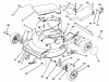 Toro 20439 - Lawnmower, 1994 (49000001-49999999) Listas de piezas de repuesto y dibujos HOUSING ASSEMBLY