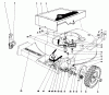 Toro 20660 - Lawnmower, 1974 (4000001-4999999) Listas de piezas de repuesto y dibujos FRONT WHEEL AND PIVOT ARM ASSEMBLY MODEL NOS. 20550 AND 20660