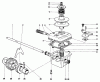 Toro 20440 - Lawnmower, 1974 (4000001-4999999) Listas de piezas de repuesto y dibujos GEAR CASE ASSEMBLY MODEL NOS. 20550 AND 20660