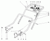 Toro 20660 - Lawnmower, 1974 (4000001-4999999) Listas de piezas de repuesto y dibujos HANDLE ASSEMBLY MODEL NO. 20550
