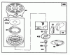 Toro 20441 - Lawnmower, 1996 (6900001-6999999) Listas de piezas de repuesto y dibujos ENGINE BRIGGS & STRATTON MODEL 127802-0640-01 #6