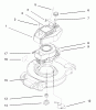 Toro 20442 - Lawnmower, 1995 (5900001-5999999) Listas de piezas de repuesto y dibujos ENGINE ASSEMBLY #1