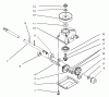 Toro 20444 - Lawnmower, 1995 (5900001-5999999) Listas de piezas de repuesto y dibujos GEAR CASE ASSEMBLY
