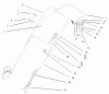 Toro 20444 - Lawnmower, 1995 (5900001-5999999) Listas de piezas de repuesto y dibujos HANDLE ASSEMBLY