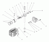 Toro 20444 - Lawnmower, 1996 (6900001-6999999) Listas de piezas de repuesto y dibujos BLOCK ASSEMBLY (MODEL NO. 20442 ONLY)