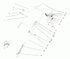 Toro 20454 - Lawnmower, 1996 (6900001-6999999) Listas de piezas de repuesto y dibujos HANDLE ASSEMBLY
