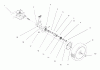 Toro 20442 - Lawnmower, 1996 (6900001-6999999) Listas de piezas de repuesto y dibujos REAR AXLE ASSEMBLY
