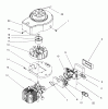 Toro 20444 - Lawnmower, 1996 (6900001-6999999) Listas de piezas de repuesto y dibujos SHROUD & BLOCK ASSEMBLY (MODEL NO. 20442 ONLY)