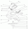Toro 20445 - Lawnmower, 1997 (7900001-7999999) Listas de piezas de repuesto y dibujos ENGINE & BLADE ASSEMBLY