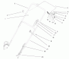 Toro 20458 - Lawnmower, 1997 (7900001-7999999) Listas de piezas de repuesto y dibujos HANDLE ASSEMBLY