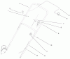 Toro 20449 - Lawnmower, 1997 (7900001-7999999) Listas de piezas de repuesto y dibujos HANDLE ASSEMBLY