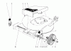 Toro 20451 - Lawnmower, 1976 (6000001-6999999) Listas de piezas de repuesto y dibujos FRONT WHEEL AND PIVOT ARM ASSEMBLY