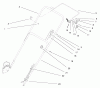 Toro 20457 - Lawnmower, 1997 (7900001-7999999) Listas de piezas de repuesto y dibujos HANDLE ASSEMBLY