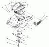 Toro 20463 - Super Recycler Lawnmower, 1995 (5900001-5999999) Listas de piezas de repuesto y dibujos ENGINE ASSEMBLY