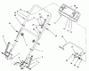 Toro 20463 - Super Recycler Lawnmower, 1996 (6900001-6999999) Listas de piezas de repuesto y dibujos HANDLE ASSEMBLY (MODEL NO. 20462 ONLY)