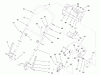 Toro 20466 - Lawnmower, 1996 (6900001-6999999) Listas de piezas de repuesto y dibujos HANDLE ASSEMBLY (MODEL NO. 20466 ONLY)
