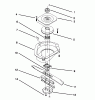 Toro 20465 - Super Recycler Lawnmower, 1995 (5900001-5999999) Listas de piezas de repuesto y dibujos BLADE BRAKE CLUTCH ASSEMBLY
