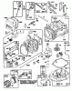 Toro 20465 - Super Recycler Lawnmower, 1995 (5900001-5999999) Listas de piezas de repuesto y dibujos ENGINE GTS-150 (MODEL NO. 20465 ONLY)(MODEL NO. 97772-0110-02) #1