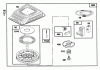Toro 20465 - Super Recycler Lawnmower, 1995 (5900001-5999999) Listas de piezas de repuesto y dibujos ENGINE GTS 150 (MODEL NO. 20465 ONLY)(MODEL NO. 97772-0310-A2) #5