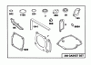 Toro 20465 - Super Recycler Lawnmower, 1995 (5900001-5999999) Listas de piezas de repuesto y dibujos ENGINE GTS-150 (MODEL NO. 20466 ONLY)(MODEL NO. 97777-0110-01) #5