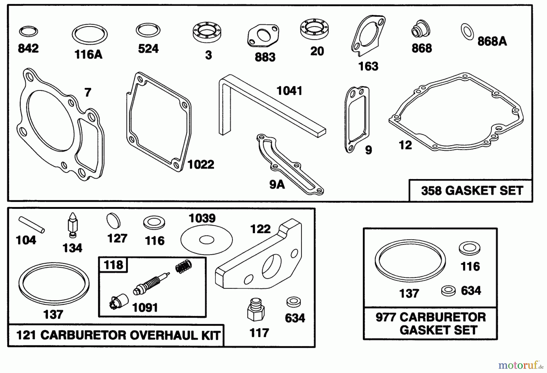  Toro Neu Mowers, Walk-Behind Seite 1 20466 - Toro Super Recycler Lawnmower, 1995 (5900001-5999999) ENGINE GTS 150 (MODEL NO. 20466 ONLY)(MODEL NO. 97777-0311-A1) #9
