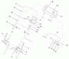 Toro 20470 - Super Recycler Lawnmower, 1997 (7900001-7999999) Listas de piezas de repuesto y dibujos HANDLE ASSEMBLY