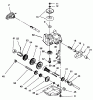 Toro 20472 - Super Recycler Lawnmower, 1996 (6900001-6999999) Listas de piezas de repuesto y dibujos GEAR CASE ASSEMBLY