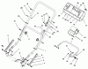 Toro 20473 - Super Recycler Lawnmower, 1996 (6900001-6999999) Listas de piezas de repuesto y dibujos HANDLE ASSEMBLY (MODEL NO. 20473 ONLY)