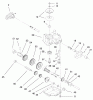 Toro 20475 - Lawnmower, 1996 (6900001-6999999) Listas de piezas de repuesto y dibujos GEAR CASE ASSEMBLY