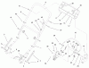 Toro 20476 - Lawnmower, 1996 (6900001-6999999) Listas de piezas de repuesto y dibujos HANDLE ASSEMBLY (MODEL NO. 20475 ONLY)