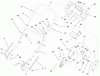 Toro 20476 - Lawnmower, 1996 (6900001-6999999) Listas de piezas de repuesto y dibujos HANDLE ASSEMBLY (MODEL NO. 20476 ONLY)