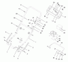 Toro 20480 - Super Recycler Lawnmower, 1997 (7900001-7999999) Listas de piezas de repuesto y dibujos HANDLE ASSEMBLY