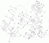 Toro 20482 - Super Recycler Mower, 1997 (790000001-799999999) Listas de piezas de repuesto y dibujos HANDLE ASSEMBLY (MODEL NO. 20483 ONLY)