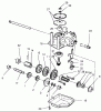 Toro 20486 (SR-21OS) - Super Recycler Mower, SR-21OS, 1998 (8900001-8999999) Listas de piezas de repuesto y dibujos GEAR CASE ASSEMBLY