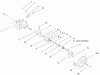 Toro 20486 (SR-21OS) - Super Recycler Mower, SR-21OS, 1998 (8900001-8999999) Listas de piezas de repuesto y dibujos REAR AXLE ASSEMBLY