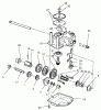 Toro 20487 (SR-21OSBB) - Super Recycler Mower, SR-21OSBB, 1999 (9900001-9999999) Listas de piezas de repuesto y dibujos GEAR CASE ASSEMBLY