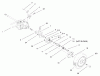 Toro 20487 (SR-21OSBB) - Super Recycler Mower, SR-21OSBB, 2000 (200000001-200999999) Listas de piezas de repuesto y dibujos REAR AXLE ASSEMBLY