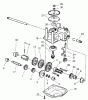 Toro 20487 (SR-21OSBB) - Super Recycler Mower, SR-21OSBB, 2001 (210000001-210999999) Listas de piezas de repuesto y dibujos GEARCASE ASSEMBLY NO. 62-6673