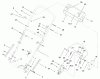 Toro 20487 (SR-21OSBB) - Super Recycler Mower, SR-21OSBB, 2001 (210000001-210999999) Listas de piezas de repuesto y dibujos HANDLE AND CONTROL ASSEMBLY