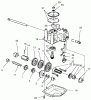 Toro 20489 (V-21S) - Vacu-Power Mower, V-21S, 1998 (8900001-8999999) Listas de piezas de repuesto y dibujos GEAR CASE ASSEMBLY