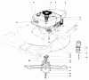 Toro 20696 - Lawnmower, 1976 (6000001-7999999) Listas de piezas de repuesto y dibujos ENGINE ASSEMBLY (MODEL 20506)